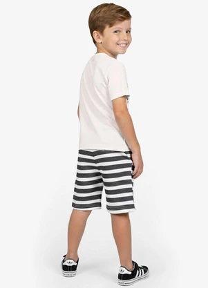 Select - Conjunto Infantil Curto Verão Menino Bege - SELECT