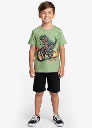 Select - Conjunto Infantil Curto Verão Menino Verde - SELECT