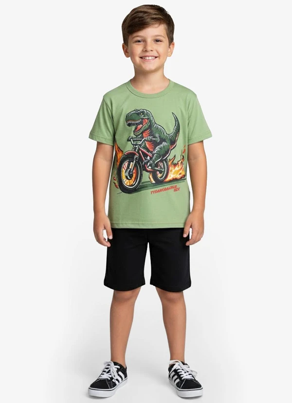 Select - Conjunto Infantil Curto Verão Menino Verde