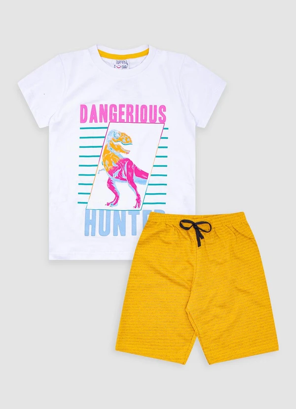 Turminha - Conjunto Infantil Dangerous Branco