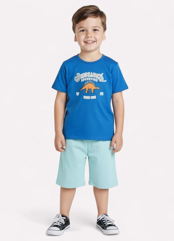 Kyly - Conjunto Infantil Dinossauro Azul