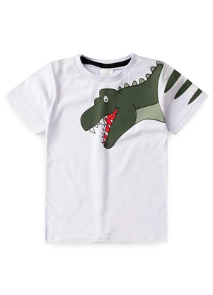 Rosa Azul - Conjunto Infantil Dinossauro Kangulu Branco - ROSA AZUL