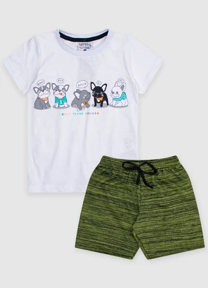 Turminha - Conjunto Infantil Dogs Preto - TURMINHA