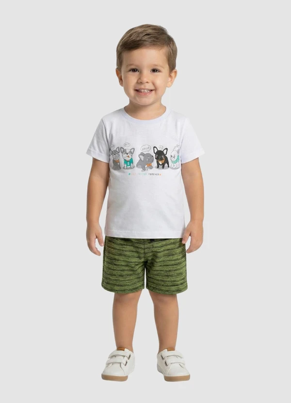 Turminha - Conjunto Infantil Dogs Preto
