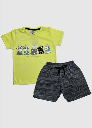 Turminha - Conjunto Infantil Dogs Vermelho - TURMINHA