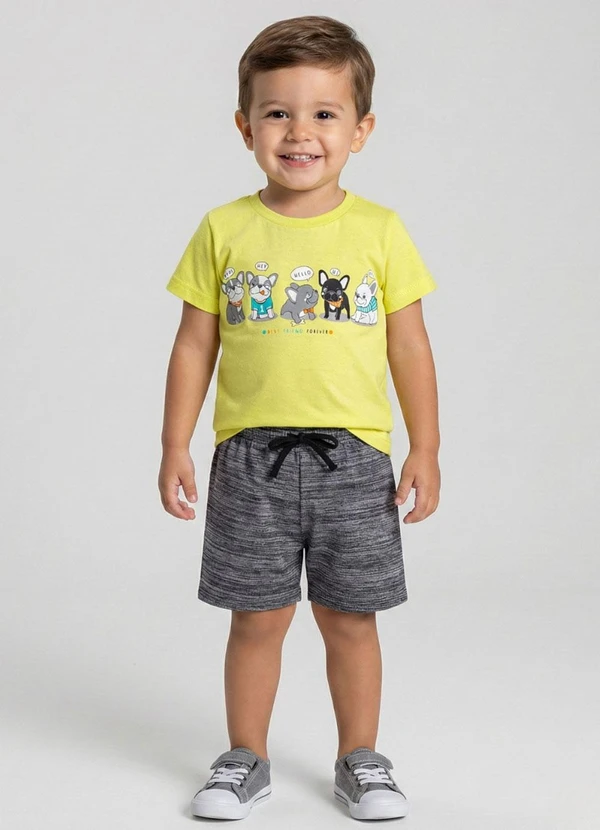 Turminha - Conjunto Infantil Dogs Vermelho