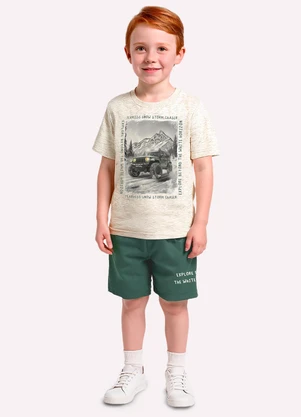 Kyly - Conjunto Infantil em Algodão Menino Cinza - KYLY