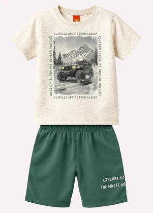 Kyly - Conjunto Infantil em Algodão Menino Cinza - KYLY