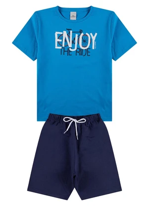 Vida Costeira - Conjunto Infantil Enjoy The Ride Azul - VIDA COSTEIRA