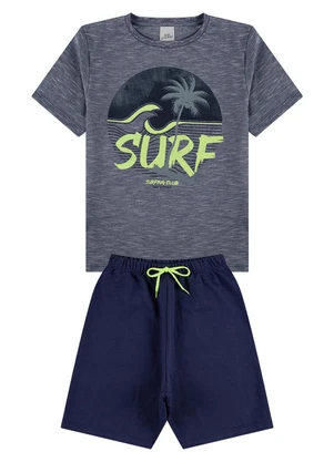 Vida Costeira - Conjunto Infantil Flamê Waves Azul - VIDA COSTEIRA