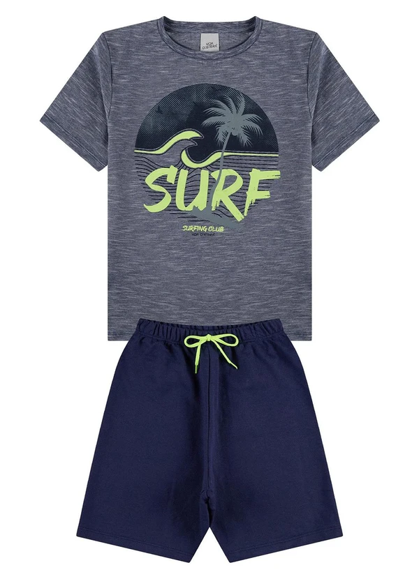 Vida Costeira - Conjunto Infantil Flamê Waves Azul 2