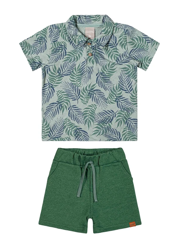 Colorittá - Conjunto Infantil  Folhagem Colorittá Verde