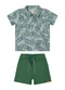Colorittá - Conjunto Infantil Menino Folhagem Colorittá Azul - variação: Verde