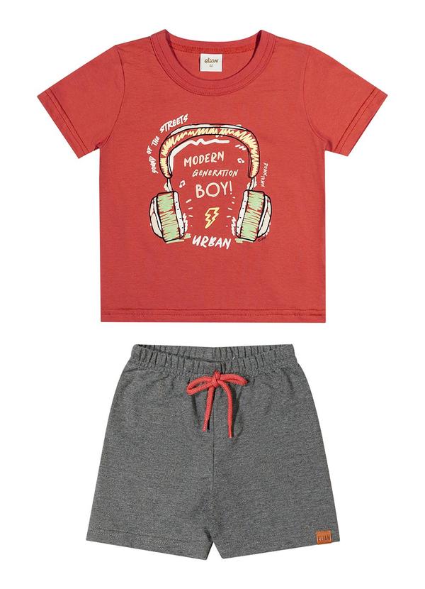 Elian - Conjunto Infantil Fone de Ouvido Elian Terracota