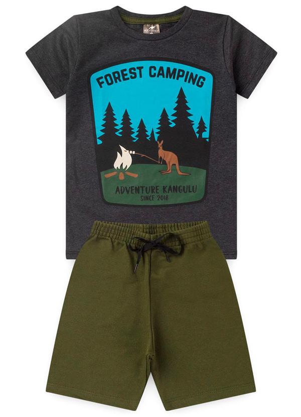 Rosa Azul - Conjunto Infantil Forest Camping Mescla Escuro