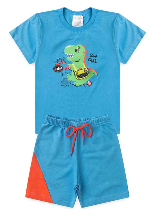 Rosa Azul - Conjunto Infantil Interativo Dino Verão Azul