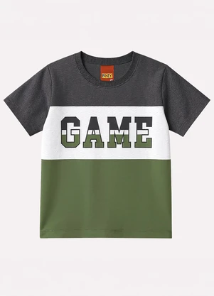 Kyly - Conjunto Infantil Lettering Menino Cinza - KYLY