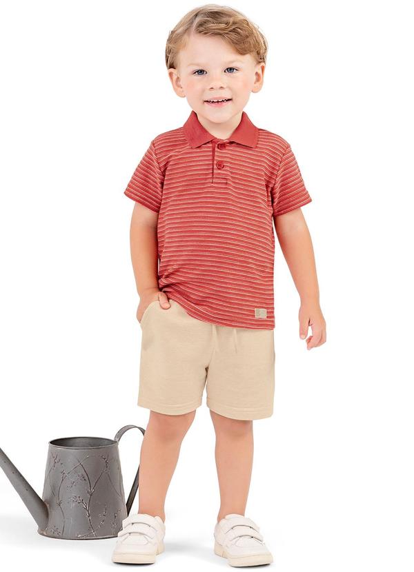 Colorittá - Conjunto Infantil  Listrado Colorittá Terracota