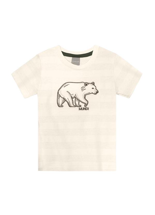 Brandili Mundi - Conjunto Infantil Listrado de Ursinho Bege 2