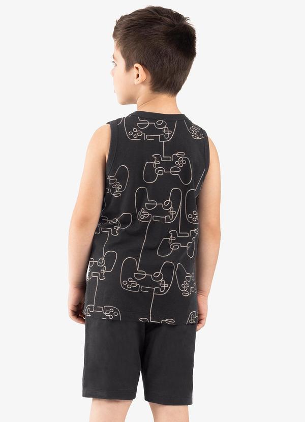 Rovi Kids - Conjunto Infantil Machão com Bermuda Preto 2
