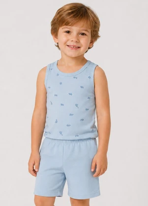 Select - Conjunto Infantil Machão e Bermuda Azul - SELECT