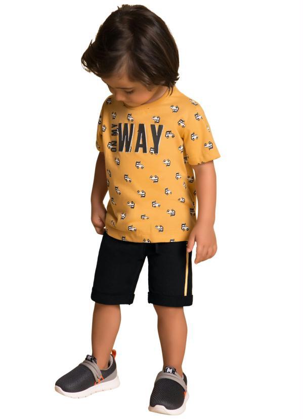Milon - Conjunto Infantil MeninoAmarelo