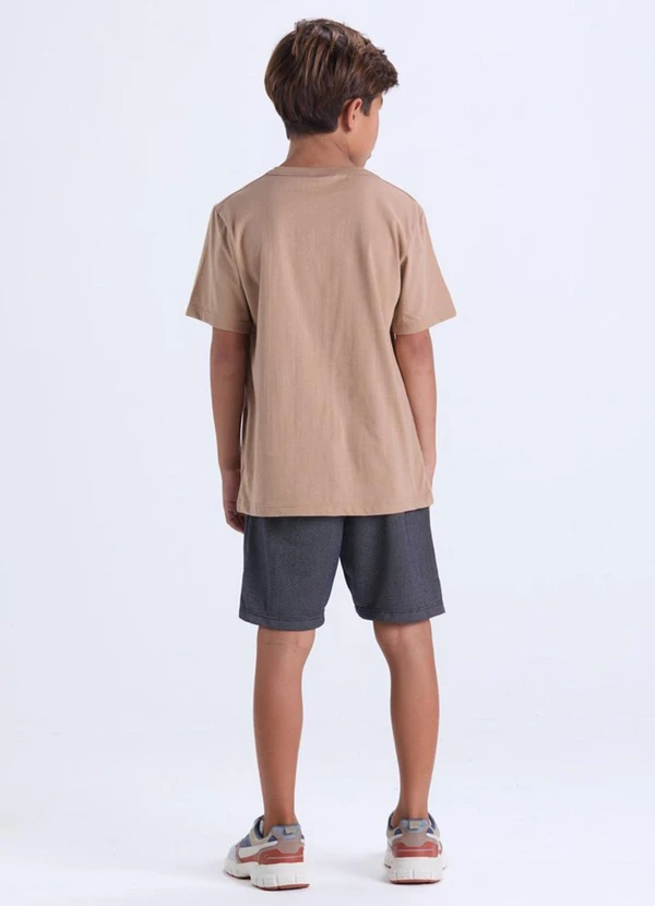 Vida Costeira - Conjunto Infantil Masculino Avião Bege 2