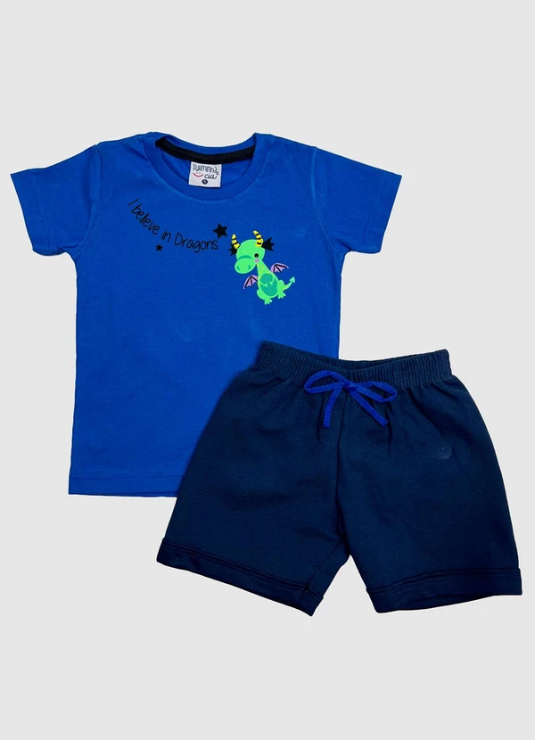 Turminha - Conjunto Infantil Masculino Azul
