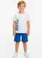 Rovi Kids - Conjunto Infantil Masculino Bege - variação: Azul