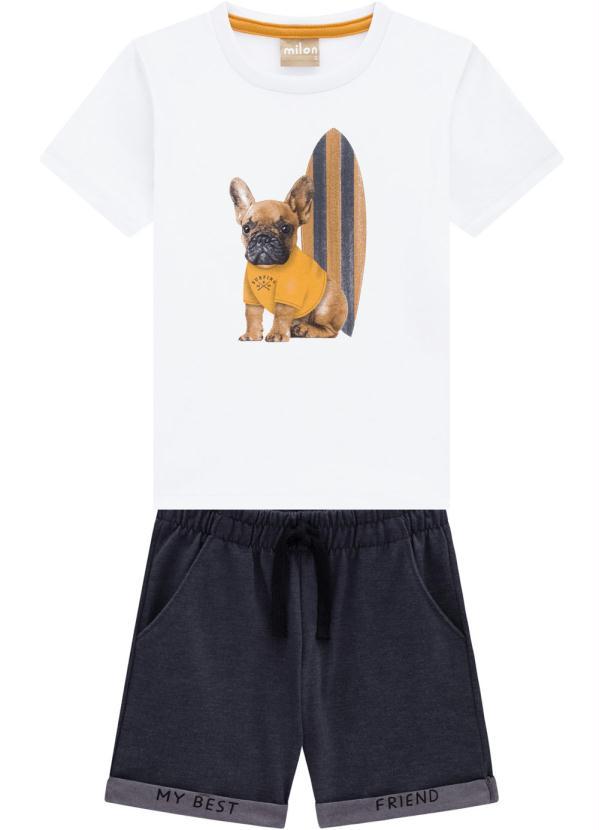 Milon - Conjunto Infantil Masculino Branco