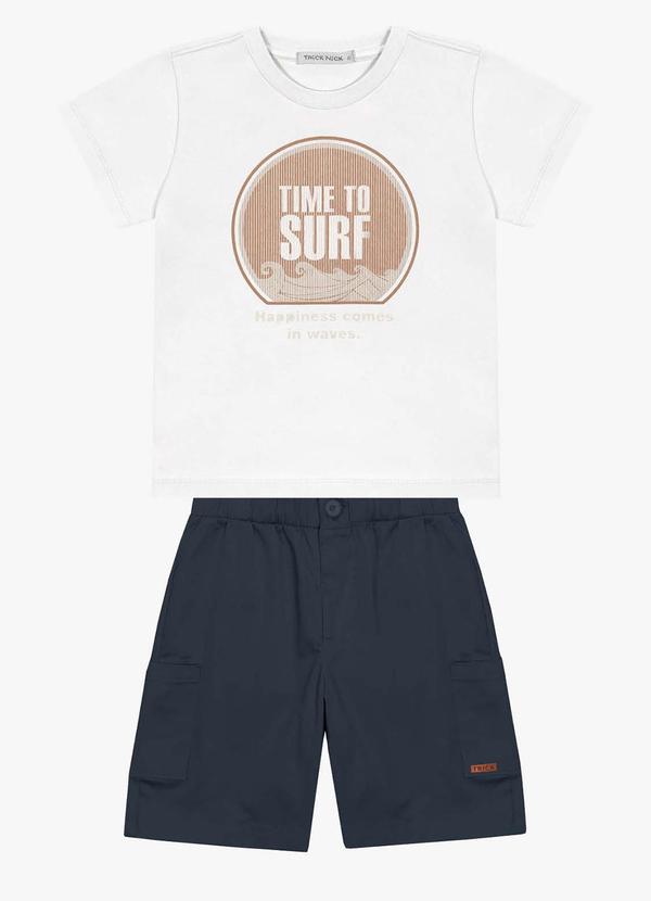 Trick Nick - Conjunto Infantil Masculino Branco