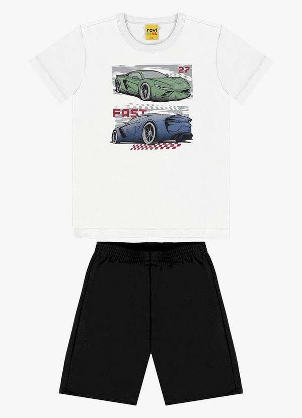Rovi Kids - Conjunto Infantil Masculino Branco
