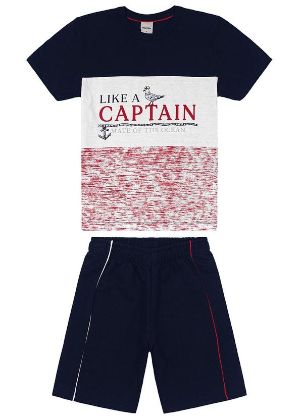 Rovi Kids - Conjunto Infantil Menino Captain Azul 3
