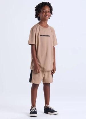 Vida Costeira - Conjunto Infantil Masculino com Tela Bege - VIDA COSTEIRA