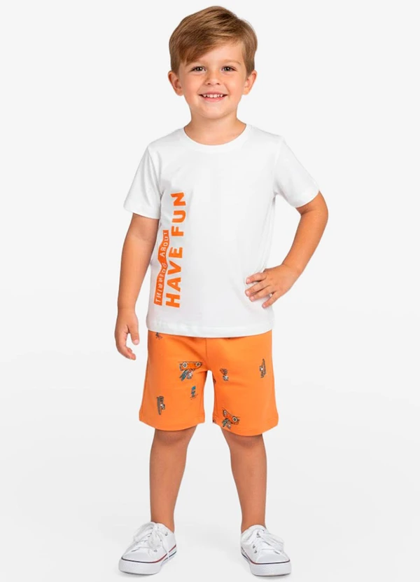 Rovi Kids - Conjunto Infantil Masculino Laranja 1