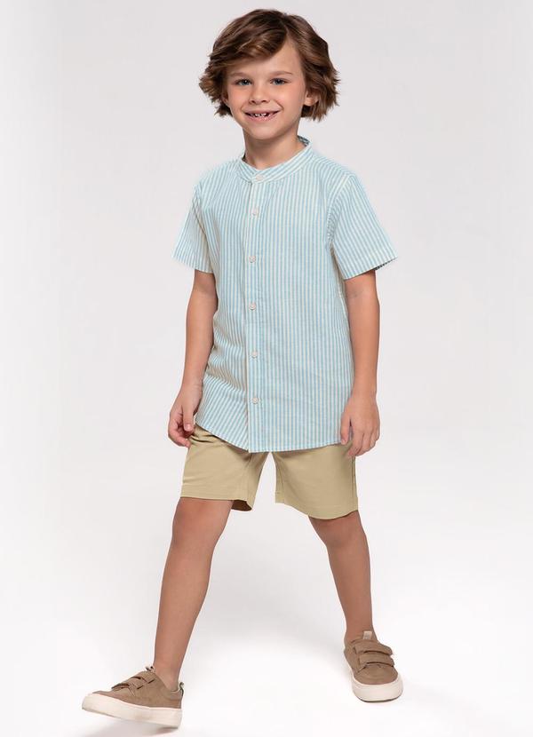 Trick Nick - Conjunto Infantil Masculino Listrado Azul