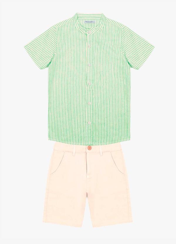 Trick Nick - Conjunto Infantil Masculino Listrado Verde