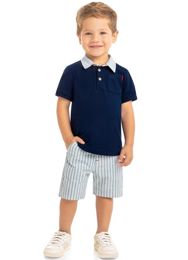 Milon - Conjunto Infantil Masculino Marinho