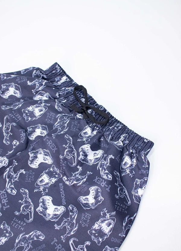 Turminha - Conjunto Infantil Masculino Meia Malha Cinza 3