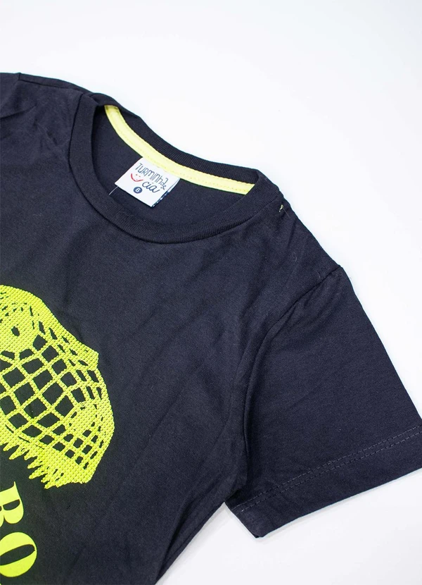 Turminha - Conjunto Infantil Masculino Meia Malha Preto 2