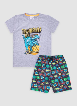 Turminha - Conjunto Infantil Masculino Meia Malha/Tactel - TURMINHA