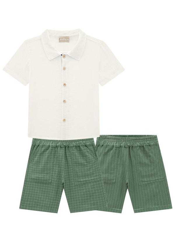 Milon - Conjunto Infantil Masculino Off White