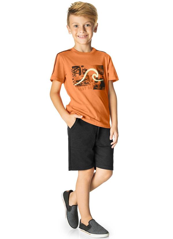 Rovi Kids - Conjunto Infantil Menino Onda Laranja
