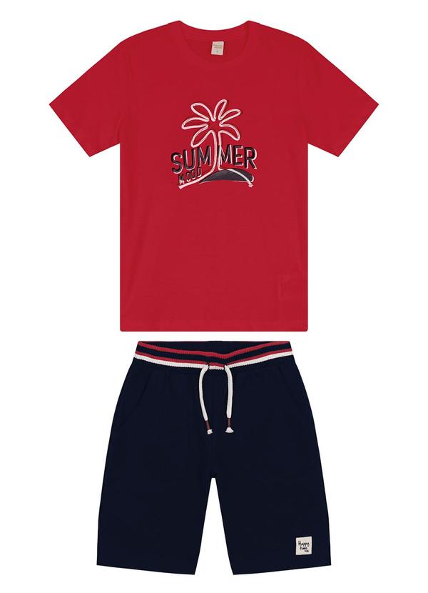 Trick Nick - Conjunto Infantil Masculino Summer Vermelho