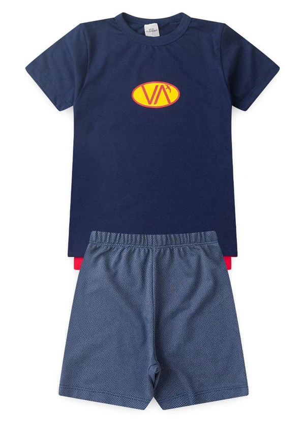 Vida Costeira - Conjunto Infantil Masculino Super Va Azul 3