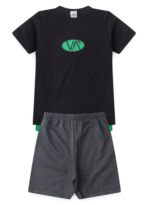 Vida Costeira - Conjunto Infantil Masculino Super Va Pretoo 3