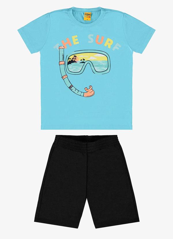 Rovi Kids - Conjunto Infantil Masculino Surf Azul