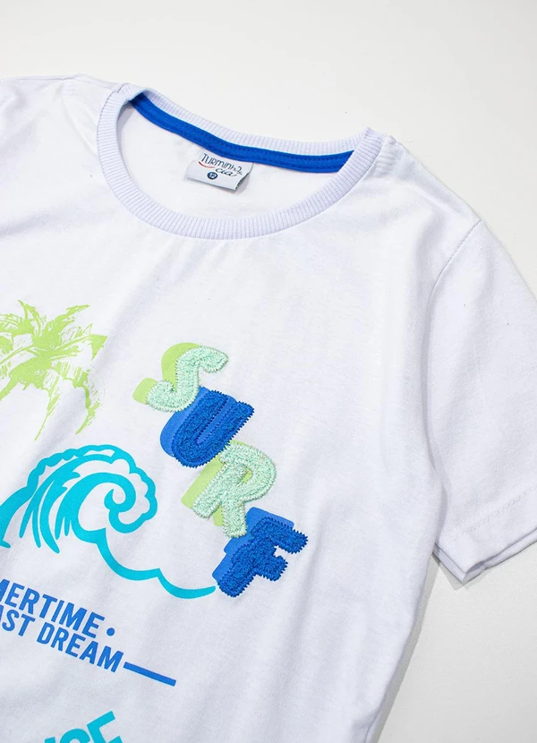 Turminha - Conjunto Infantil Masculino Surf Branco 4