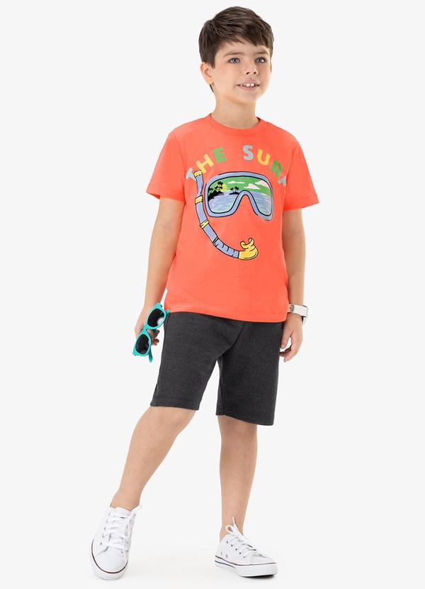 Rovi Kids - Conjunto Infantil Masculino Surf Laranja