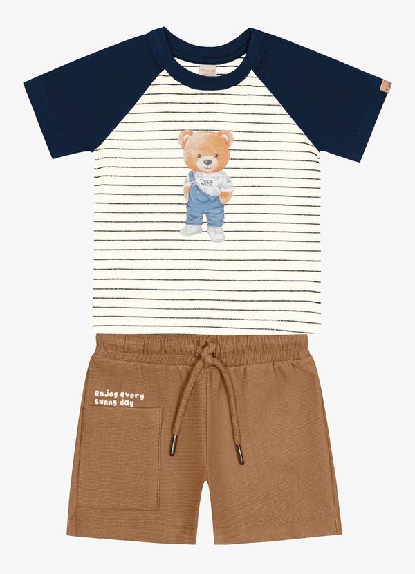 Trick Nick - Conjunto Infantil Masculino Urso Bege